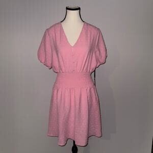 Faded Rose Pink Textured Dress women’s Size Medium